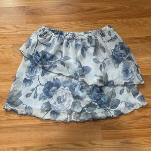 Women’s y2k asymmetrical ruffle mini skirt